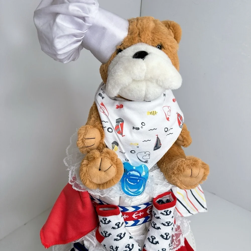 Nautical Doggy Diaper Cake